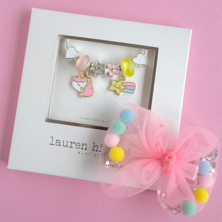 Lauren Hinkley Ruby's Magic Wish Charm Unicorn Bracelet