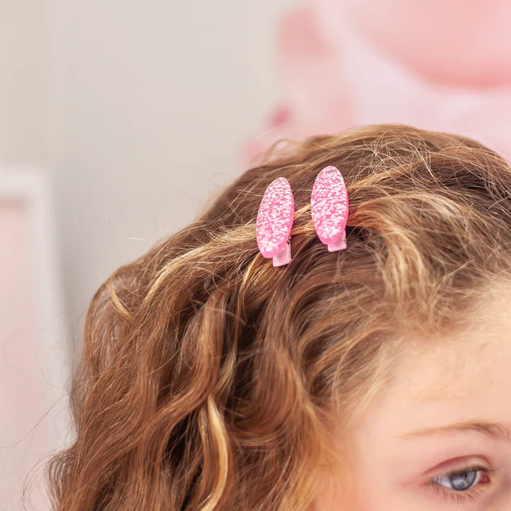 Lauren Hinkley Pink Sparkle Glitter Clips - 2 Pack