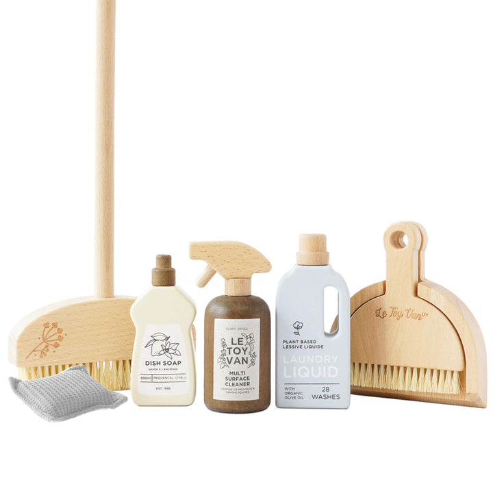 Le Toy Van Wooden Eco-Friendly Cleaning Play Set - 7 Piece