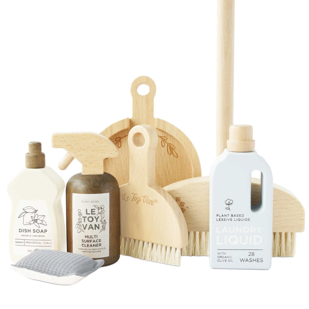 Le Toy Van Wooden Eco-Friendly Cleaning Play Set - 7 Piece