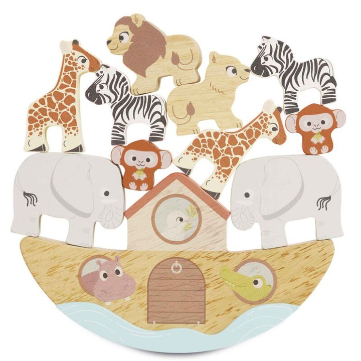 Le Toy Van Wooden Noah's Balancing Ark Animal Stacker