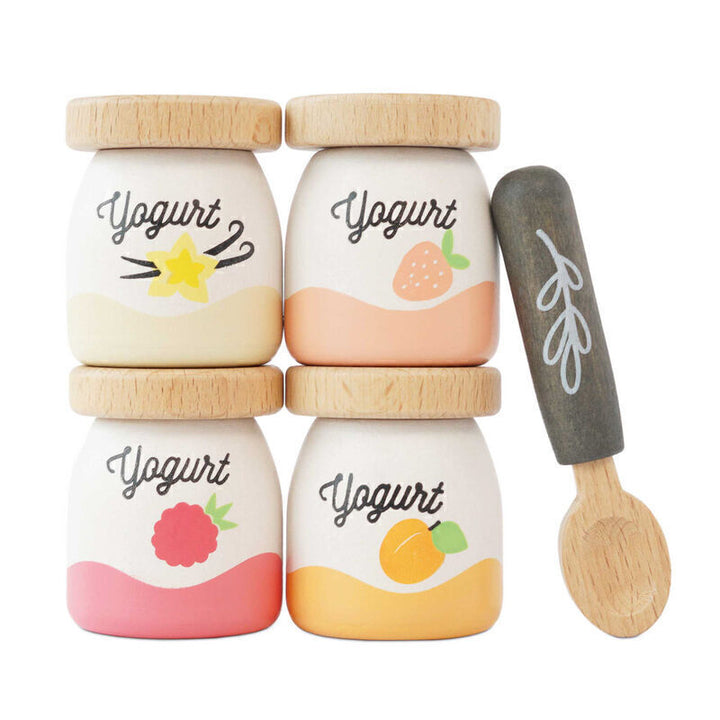 Le Toy Van Wooden Yoghurt Play Food Pack - 5 Piece