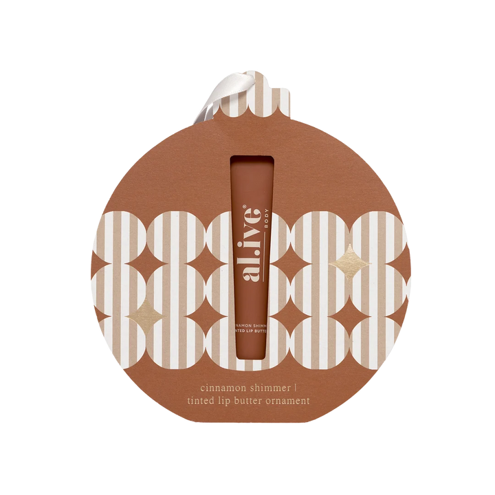 al.ive body Tinted Lip Butter Ornament - Cinnamon & Citrus