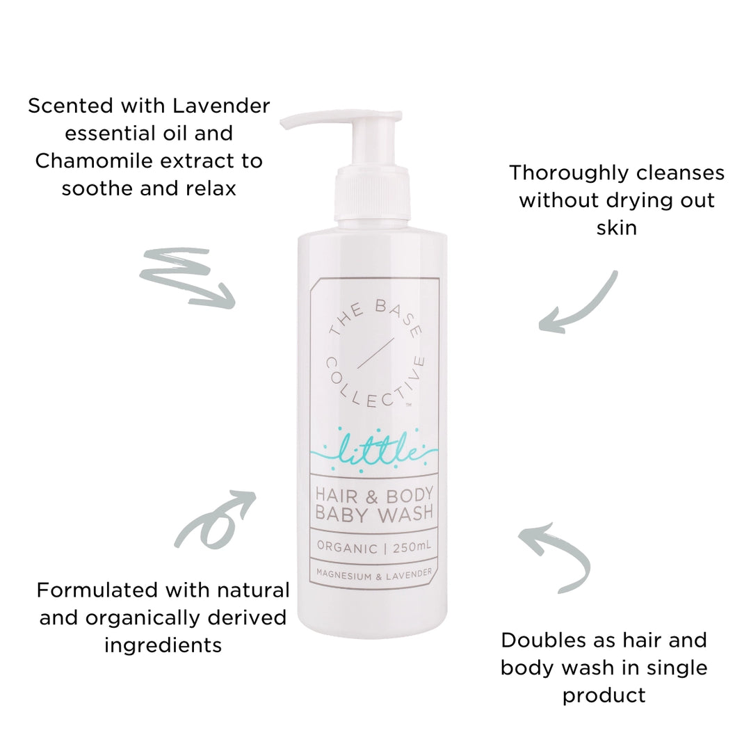 Little By TBC Magnesium & Lavender Hair + Body Wash 250ml