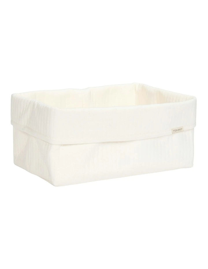 Little Dutch Large Storage Basket - Soft White