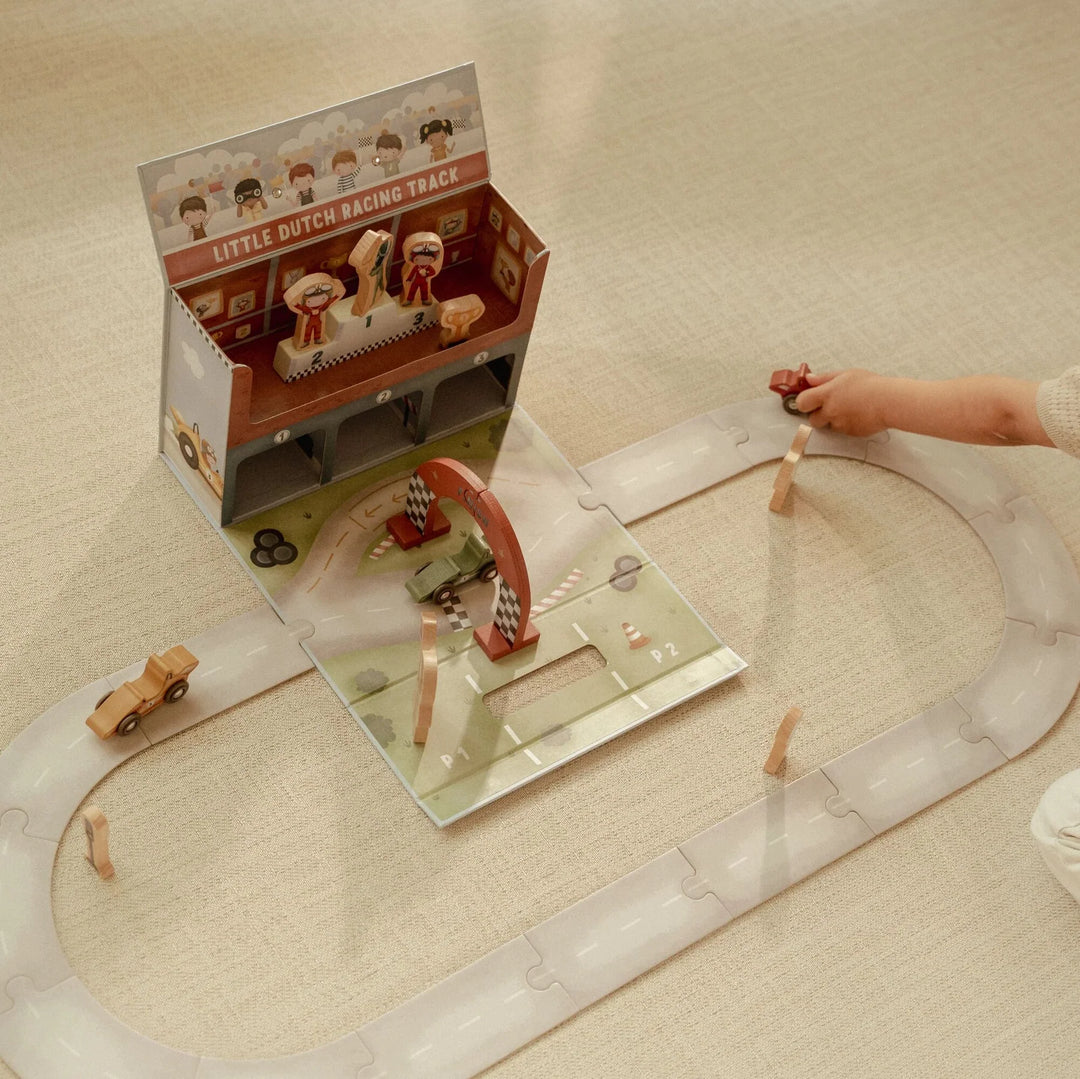 Little Dutch Wooden Play Case Race Track