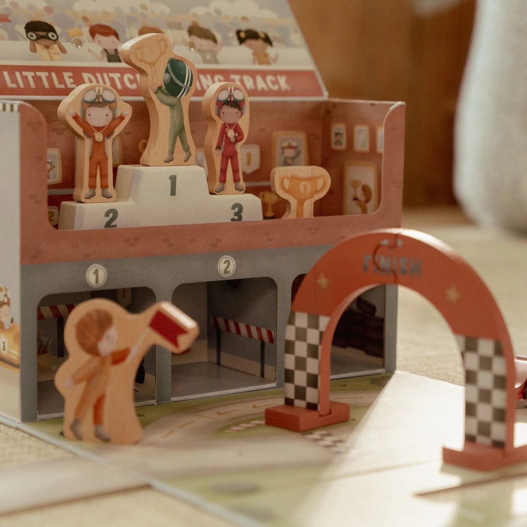 Little Dutch Wooden Play Case Race Track
