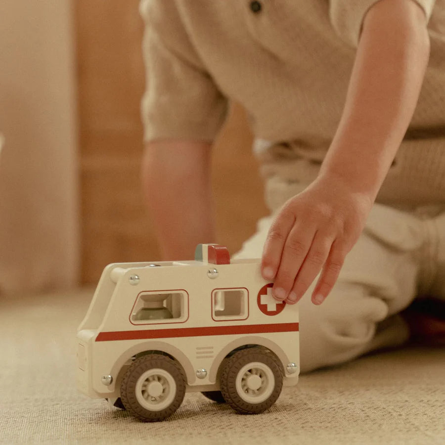 Little Dutch Wooden Ambulance