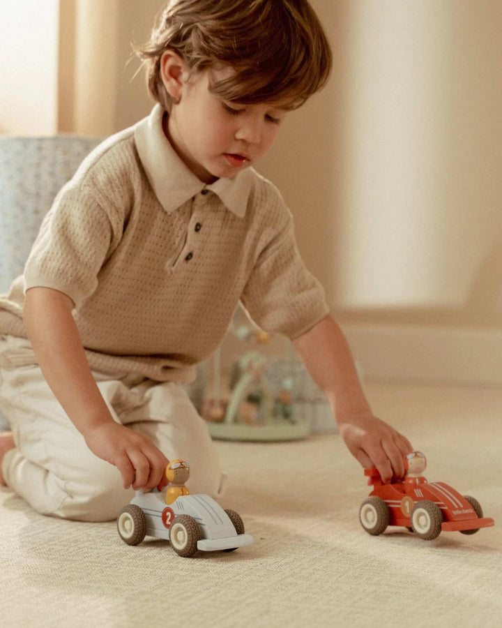 Little Dutch Wooden Pullback Racecars