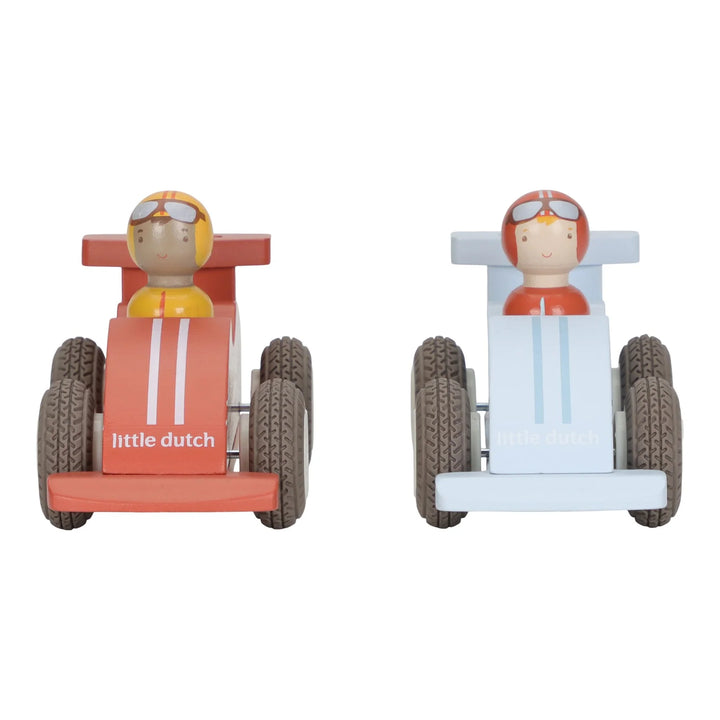 Little Dutch Wooden Pullback Racecars