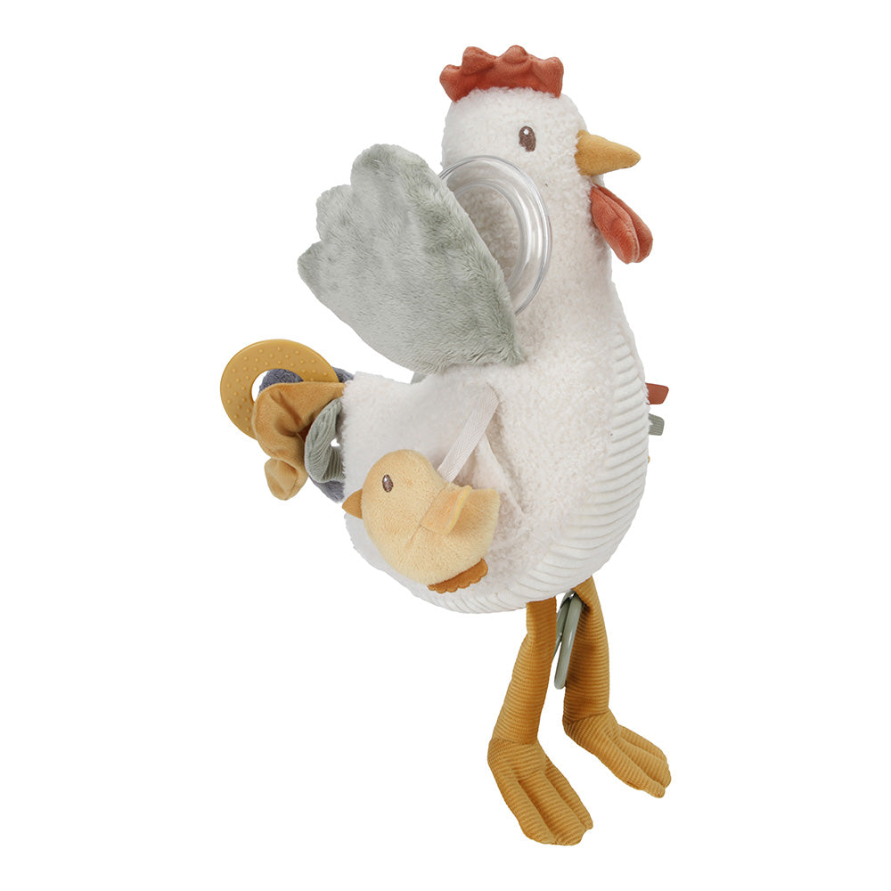 Little Farm Cuddle Activity Chicken Plush Toy