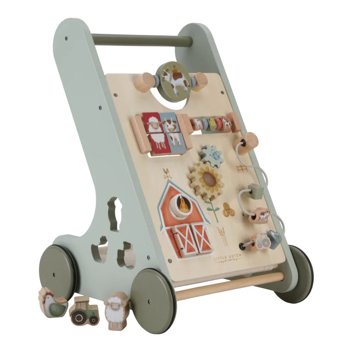 Little Farm Wooden Multi-Activity Baby Walker
