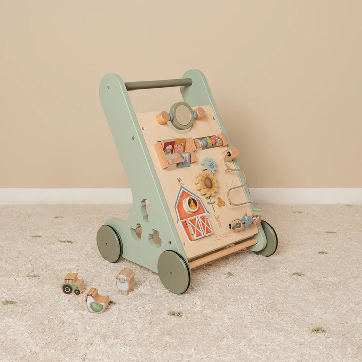 Little Farm Wooden Multi-Activity Baby Walker