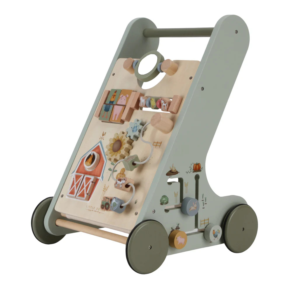 Little Farm Wooden Multi-Activity Baby Walker