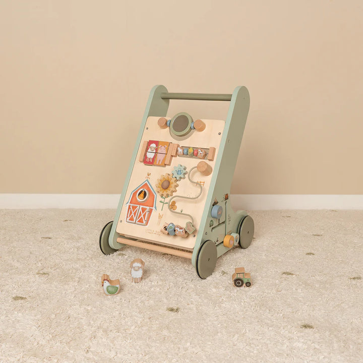 Little Farm Wooden Multi-Activity Baby Walker