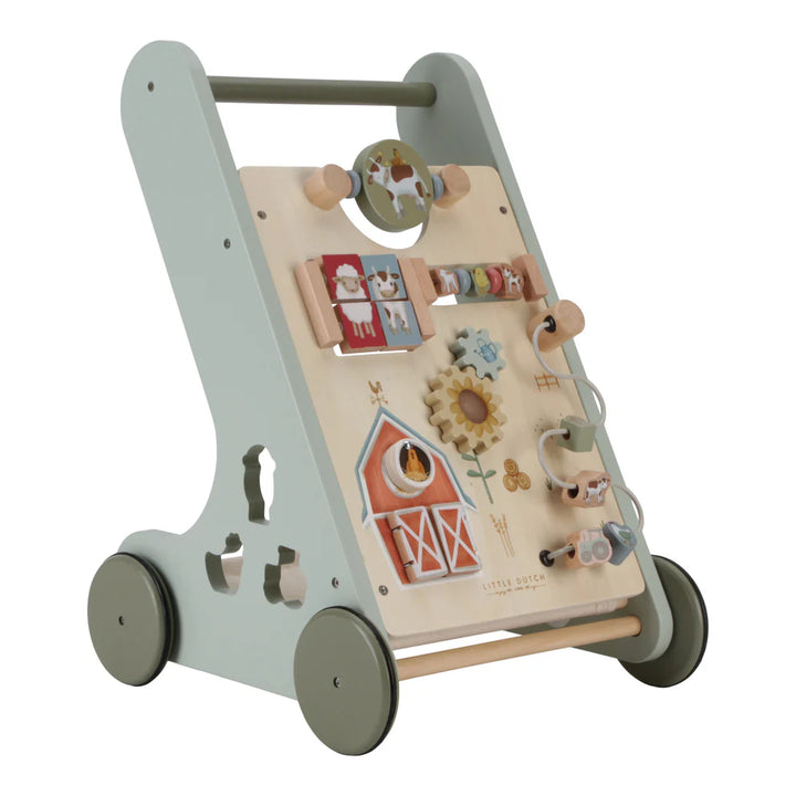 Little Farm Wooden Multi-Activity Baby Walker