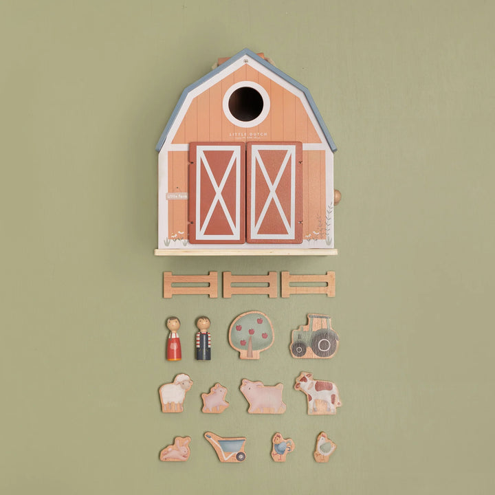 Little Farm Wooden Portable Farmhouse Set