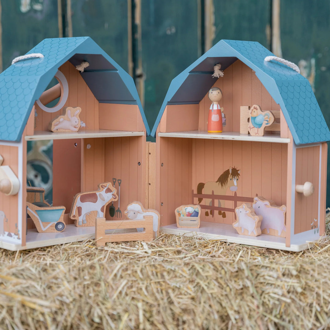 Little Farm Wooden Portable Farmhouse Set