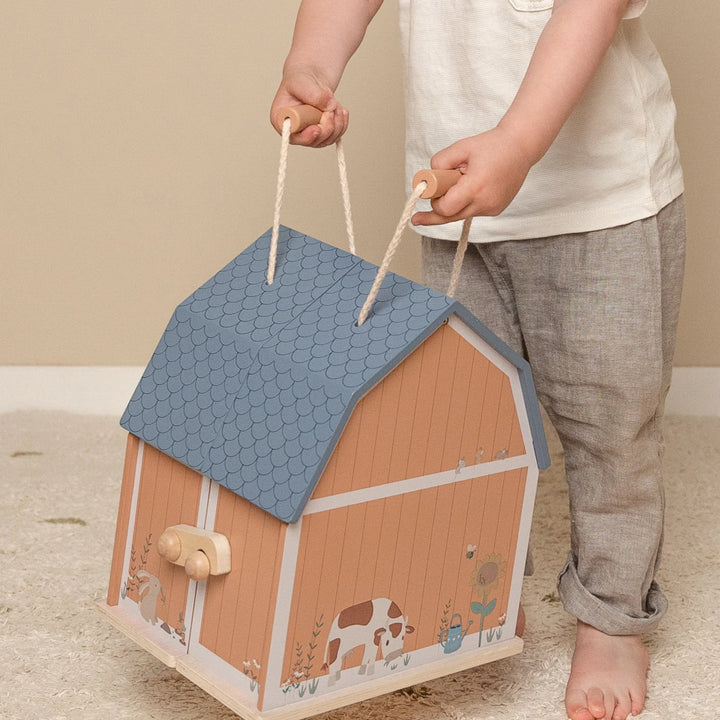 Little Farm Wooden Portable Farmhouse Set