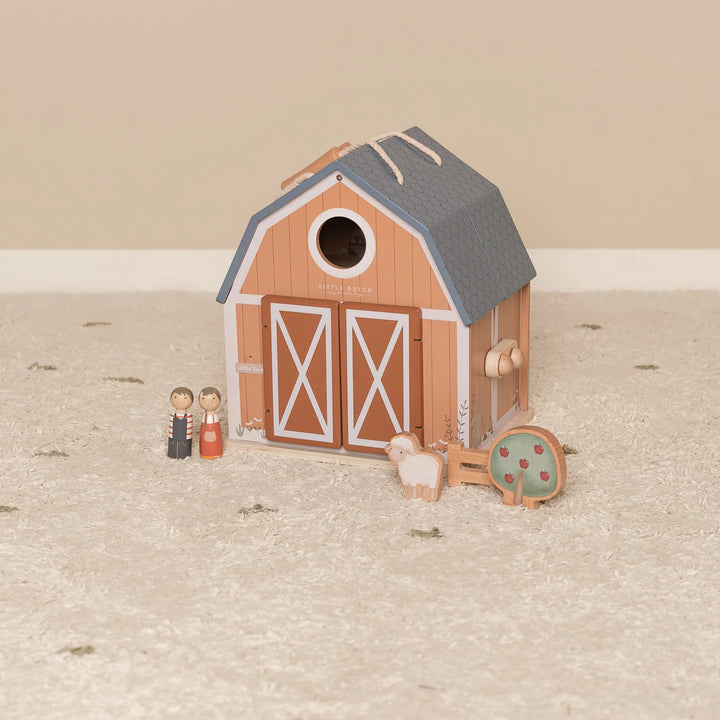 Little Farm Wooden Portable Farmhouse Set