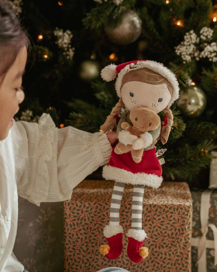 Little Dutch Christmas Plush Doll in Gift Box - Rosa