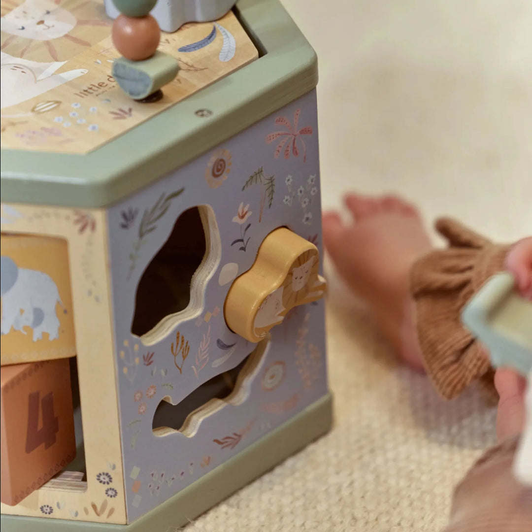 Little Dutch Safari Friends Wooden Activity Hexagon