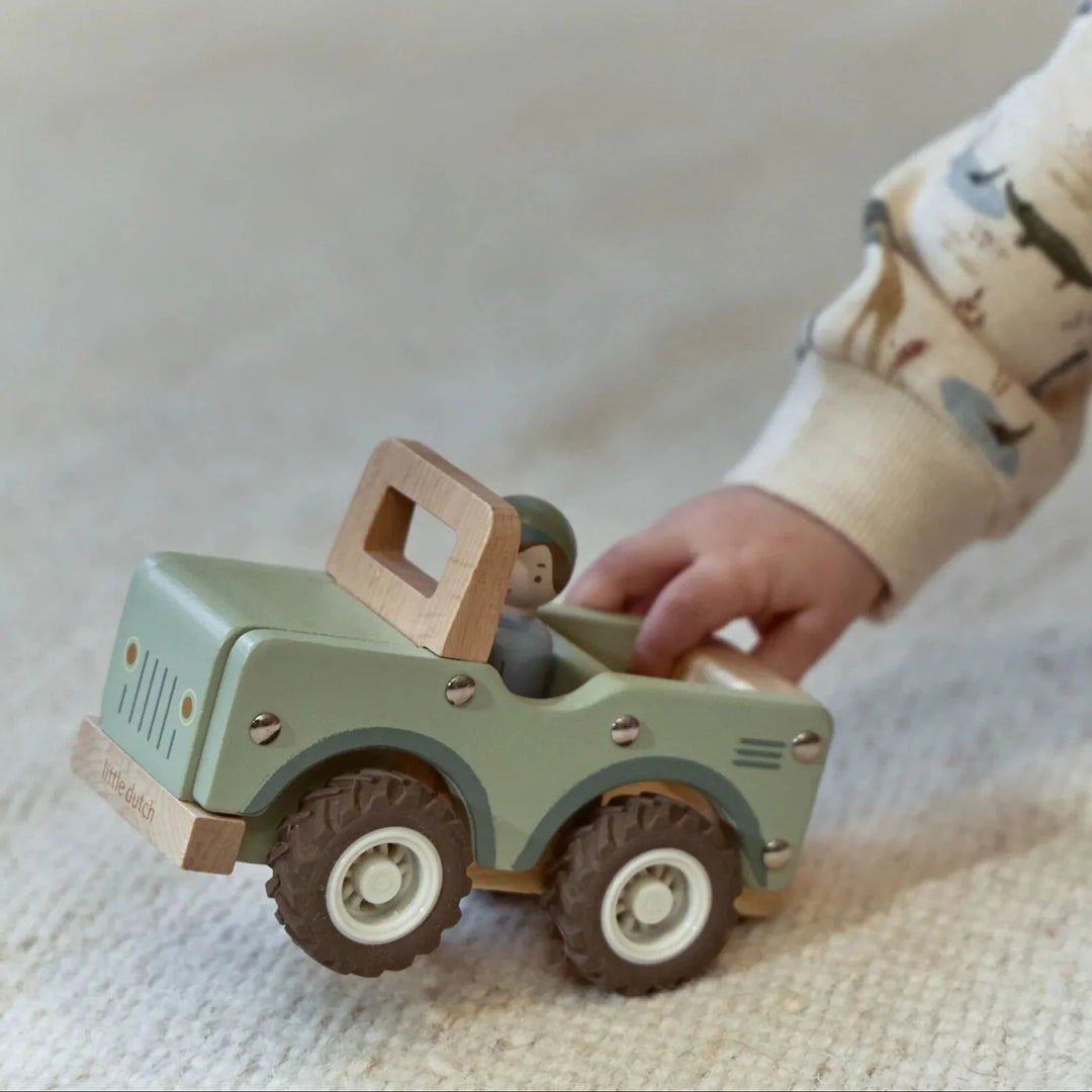 Little Dutch Safari Friends Wooden Safari Car