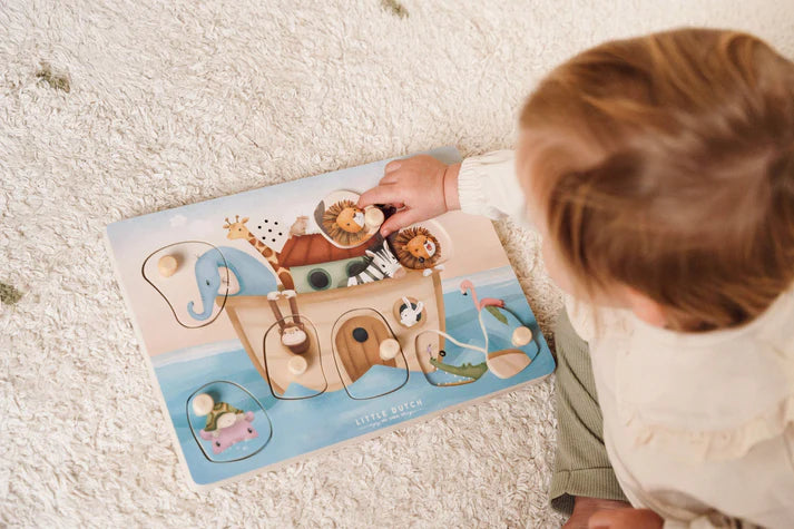 Little Dutch Noah's Ark Wooden Sound Puzzle