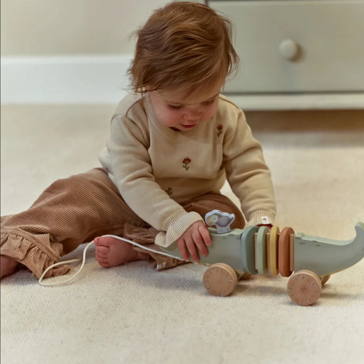 Little Dutch Safari Friends Wooden Pull Animal