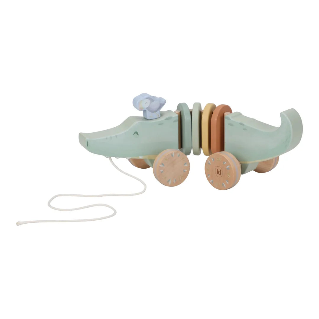 Little Dutch Safari Friends Wooden Pull Animal