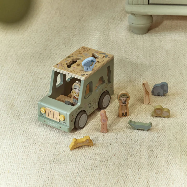 Little Dutch Safari Friends Shape Sorter Safari Car