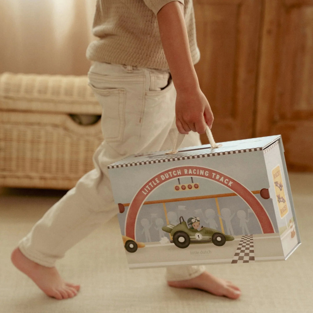Little Dutch Wooden Play Case Race Track
