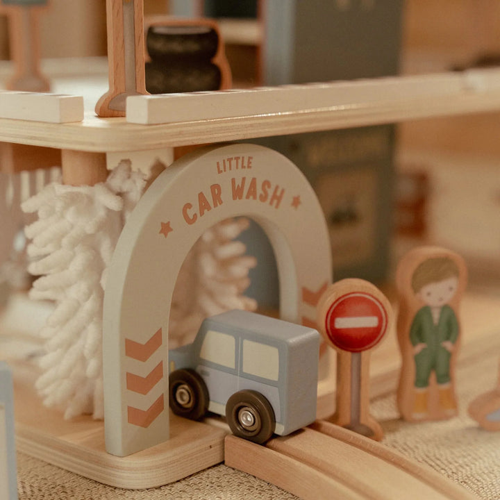Little Dutch Wooden Toy Parking Garage