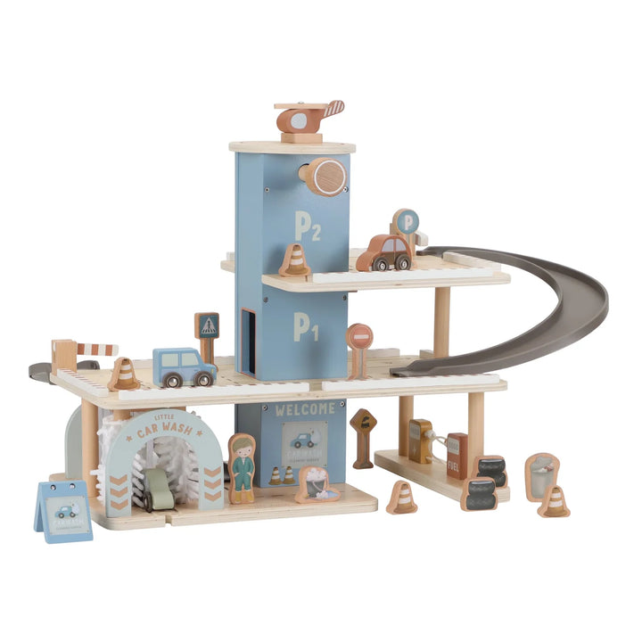 Little Dutch Wooden Toy Parking Garage