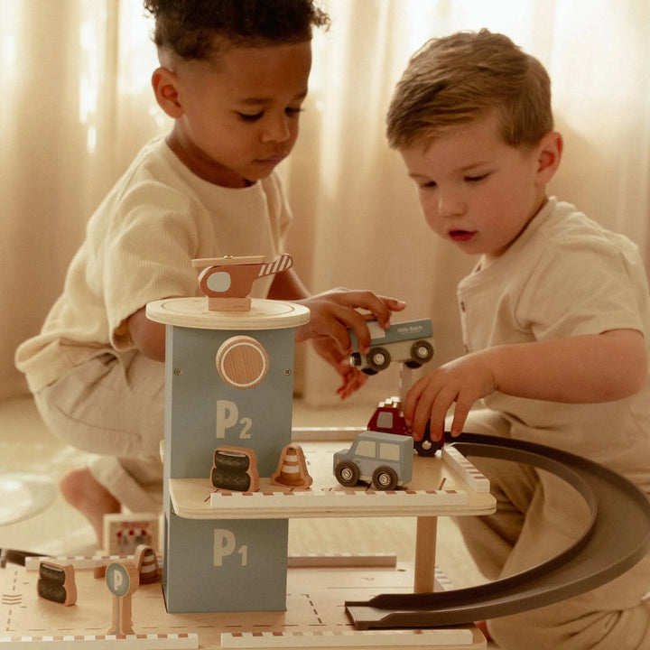 Little Dutch Wooden Toy Parking Garage