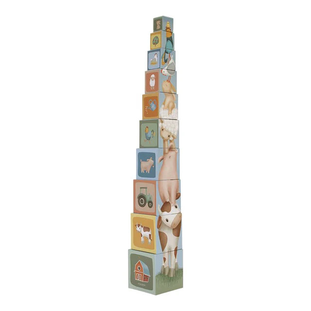 Little Farm 10 Piece Cardboard Building Blocks