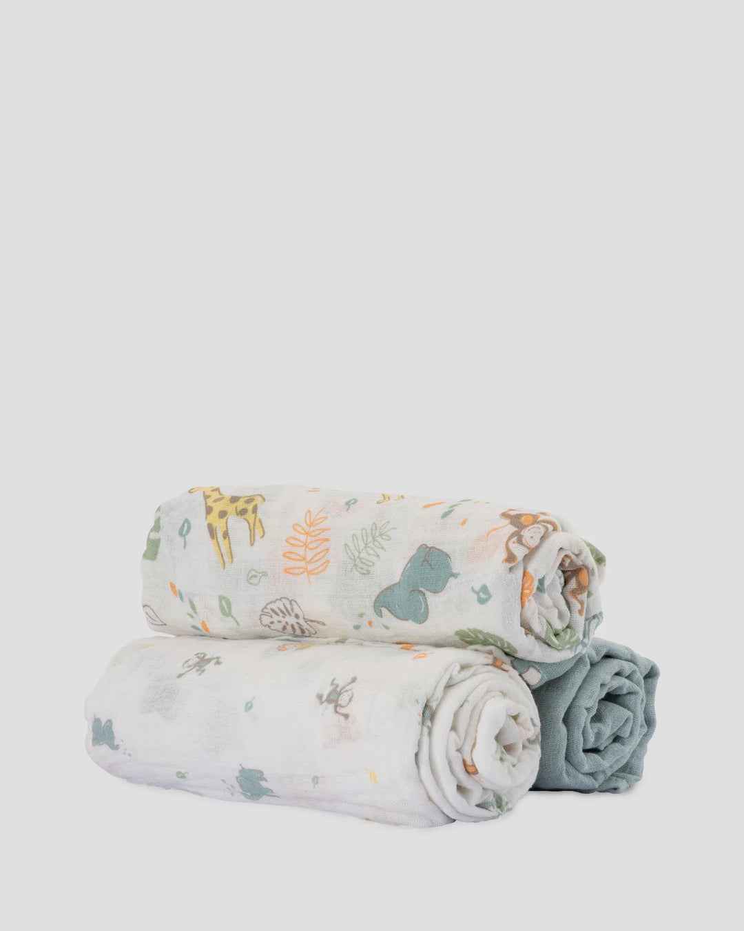 Little Linen Baby Muslin Wraps 3PK - Savanna Giraffe