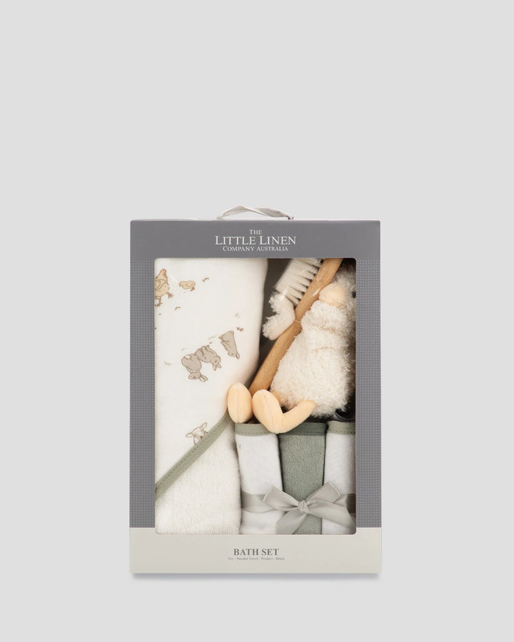 Little Linen Bath Baby Gift Set - Fuzzy Duck