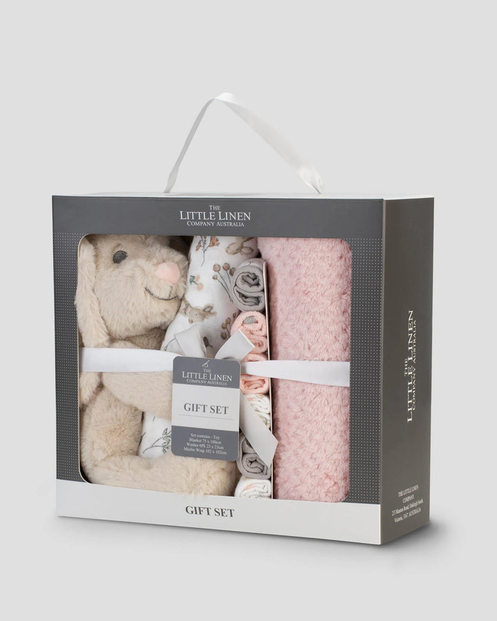 Little Linen Boxed Baby Gift Set - Harvest Bunny