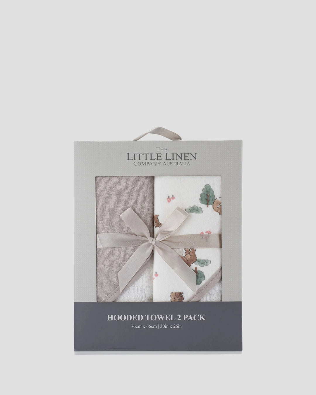 Little Linen Baby Hooded Towels 2 Pack - Willow Bear
