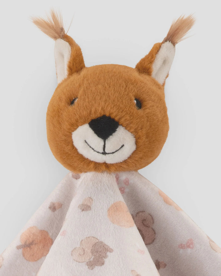 Little Linen Baby Comforter / Security Blanket - Bushland Squirrel