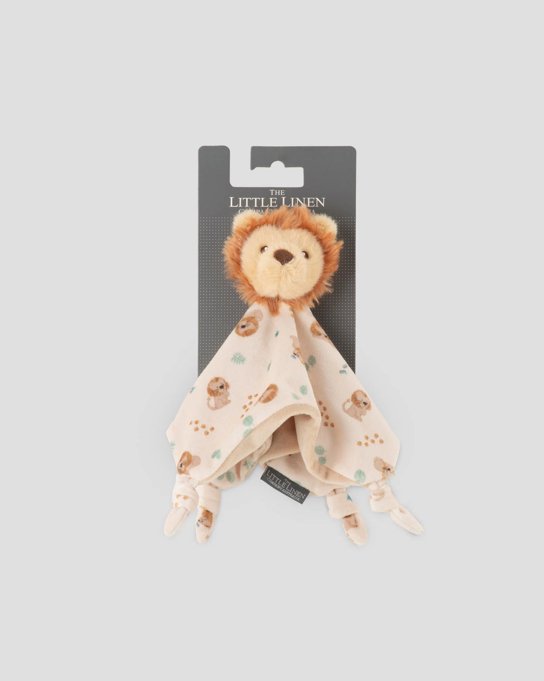 Little Linen Baby Comforter / Security Blanket - Savanna Lion