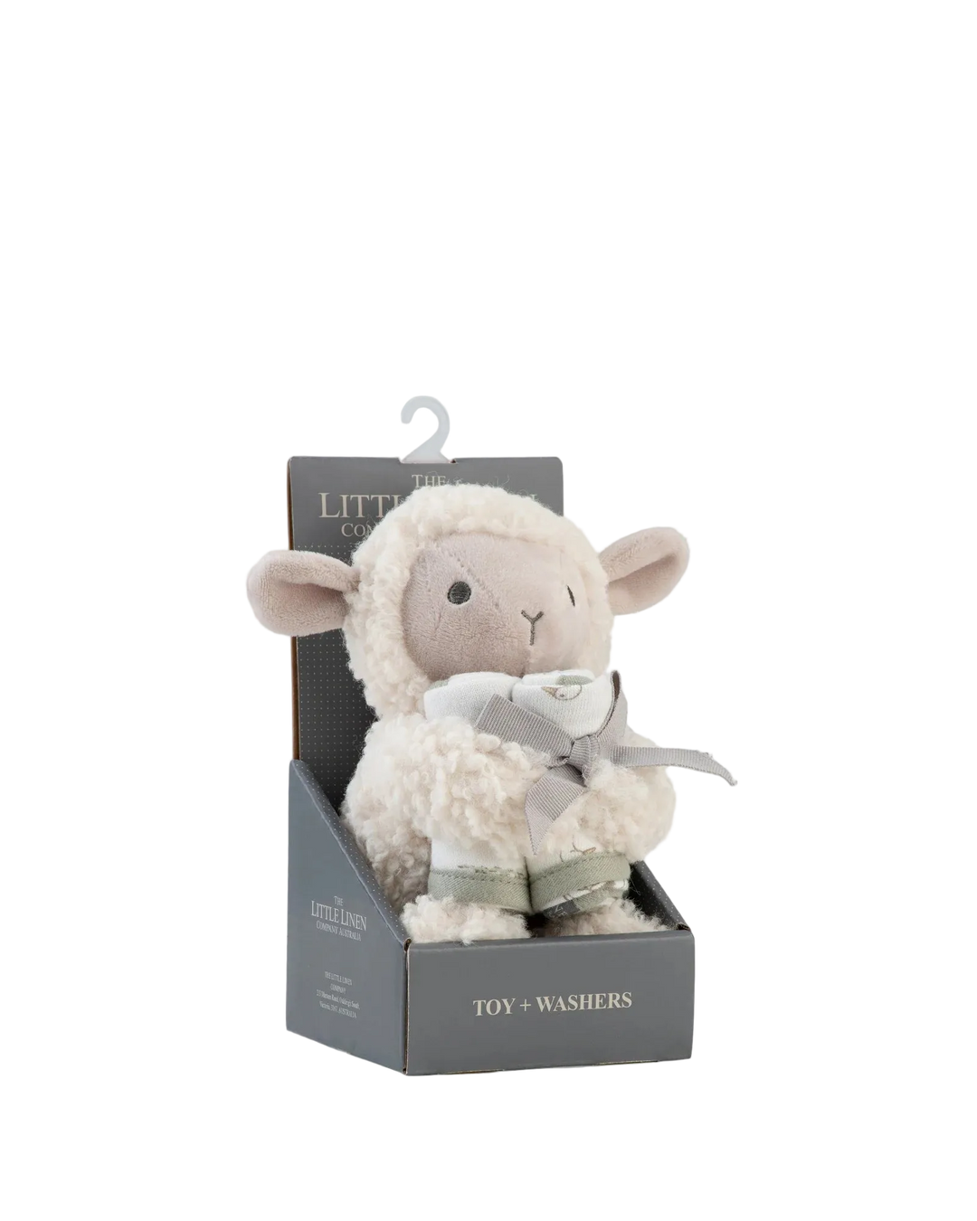 Little Linen Soft Plush Toy & Washers Gift Box - Farmyard Lamb