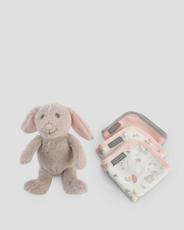 Little Linen Soft Plush Toy & Washers Gift Box - Harvest Bunny