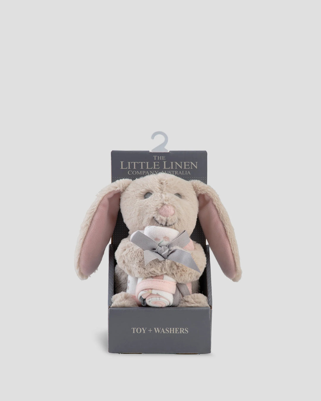 Little Linen Soft Plush Toy & Washers Gift Box - Harvest Bunny