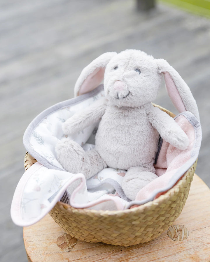 Little Linen Soft Plush Toy & Washers Gift Box - Harvest Bunny