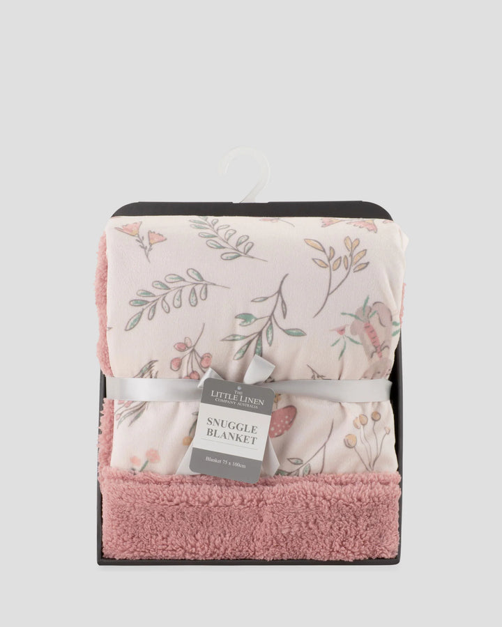 Little Linen Baby Snuggle Blanket - Harvest Bunny
