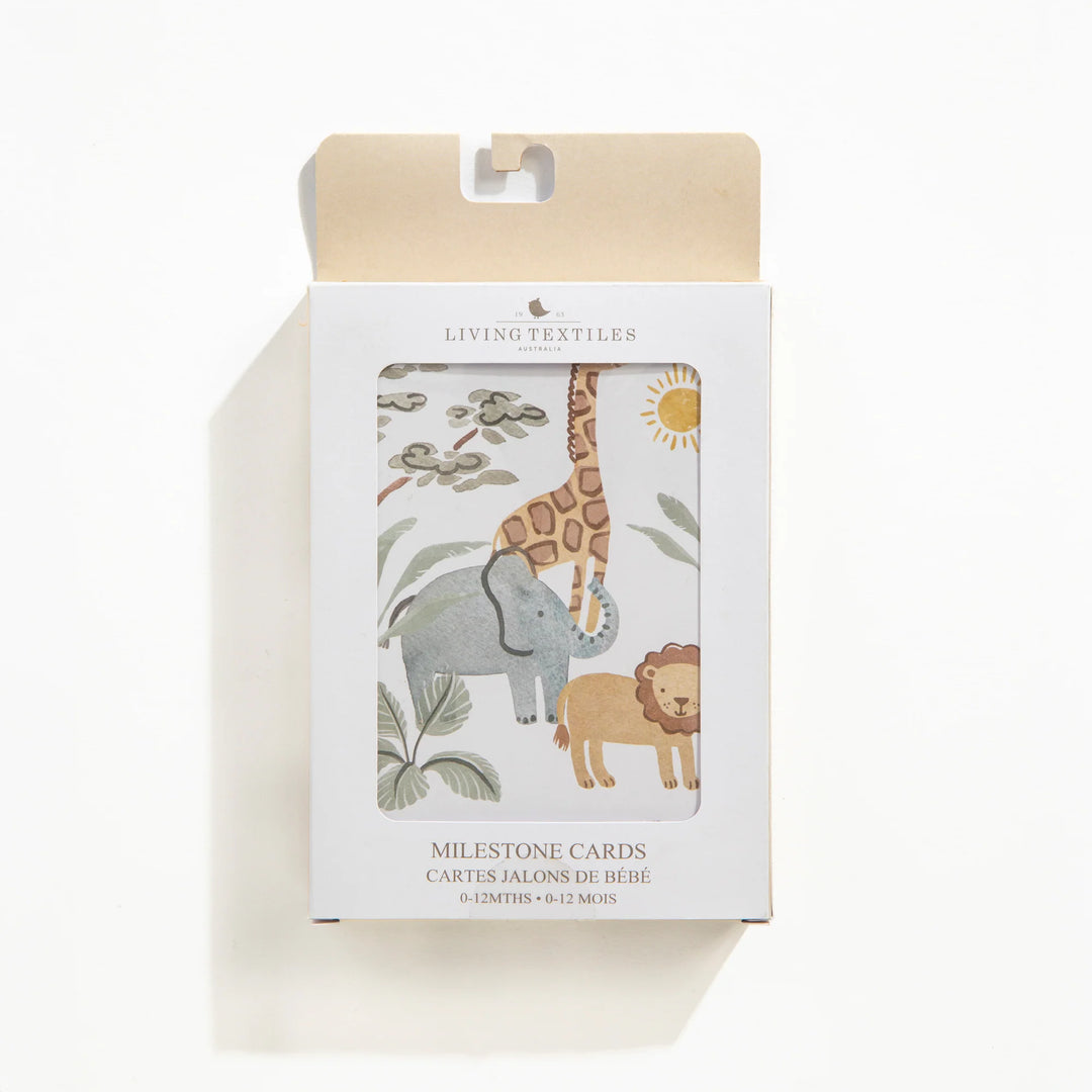 Baby Milestone Cards Set - Wild Safari