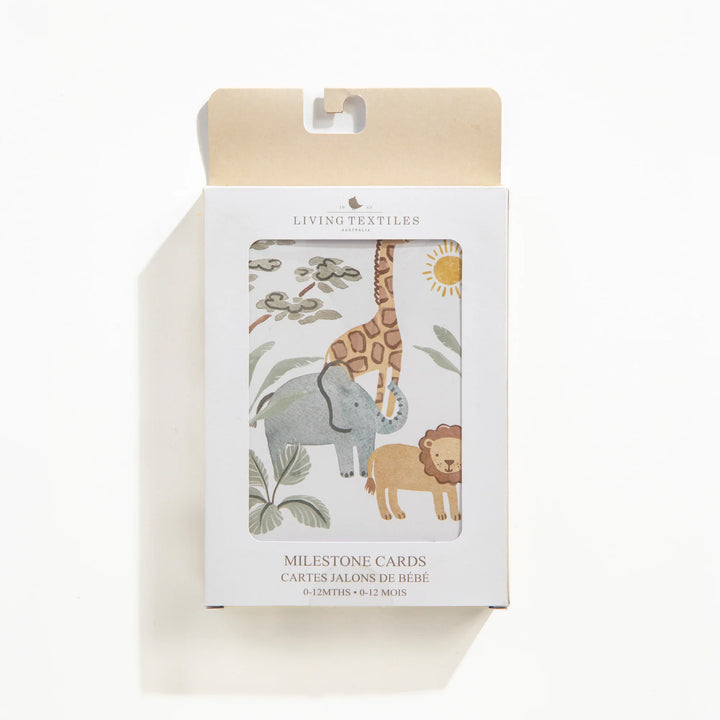 Baby Milestone Cards Set - Wild Safari