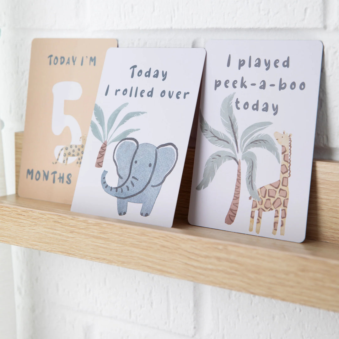 Baby Milestone Cards Set - Wild Safari